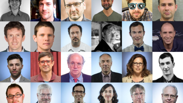 a photo grid of 24 journalists who wrote articles on SB 827 for Vox, the LA Times, NY Times, NY Magazine, CityLab, and Slate. All of them appear to be white.